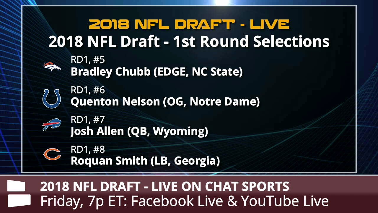 2018 NFL Draft - Every Selection And Complete Results From The First ...