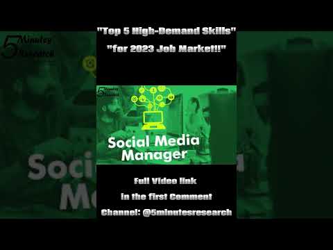 “Top 5 in-demand skills for the 2023 job market!!” #shorts