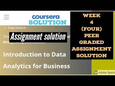 Coursera: Introduction To Data Analytics For Business Week 4 Peer ...