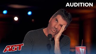 US Marine Drummer "Drumstick" Gets BUZZED OFF Stage on America's Got Talent