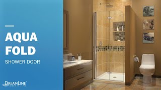 DreamLine Aqua Fold Frameless Shower Door | Bi-Fold Opening