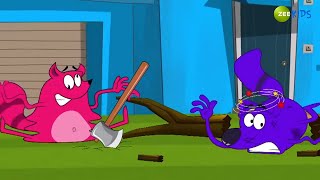 लकी के चाचा ने की हैप्पी की पिटाई | Pyaar Mohabbat Happy Lucky | Tv Serial | Zee Kids | Cartoon Show