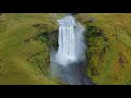 flying over iceland 4k uhd calming lounge music with scenic relaxation film to relax in lobbies