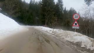 Driving in Romania - Parcul Natural Bucegi. Barajul Bolboci - Cheile Tatarului - Pestera Ialomitei