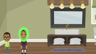How to learn the "du'a before entering the Bathroom" for kids