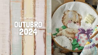 Flosstube #29 - Bordados de outubro 2024