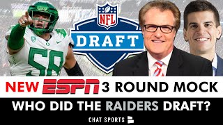 ESPN NFL Mock Draft By Mel Kiper Jr. & Field Yates: Who Did The Las Vegas Raiders Select?