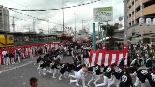 平成23年だんじり動画　春木地区パレード（松風町）