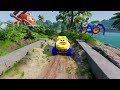 lightning mcqueen monster truck journey meets spider car eater in the forest