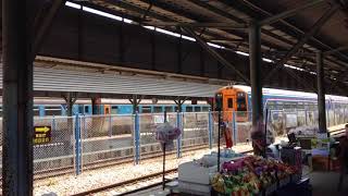 รถไฟไทย สายใต้ : รถดีเซลราง Sprinter \u0026 Deawoo ชุมทางหาดใหญ่