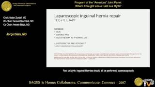 Inguinal hernias should all be repaired laparoscopically