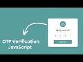 Create OTP Code Verification form using HTML CSS & JAVASCRIPT ❤️ @mrcodebox33