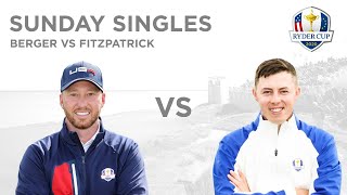 Daniel Berger defeated Matt Fitzpatrick 1UP | Singles Match | 2020 Ryder Cup