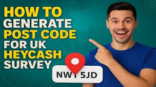 HOW TO GENERATE POST CODE FOR UK HEYCASH SURVEY