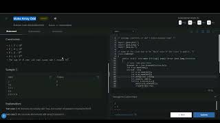 Make Array Odd | Codechef | Starters76 | JAVA | CodeGood