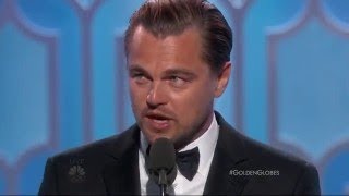 The Best Documentary Ever - Leonardo DiCaprio Wins Best Actor in a Drama at the 2017 his 3rd Golden