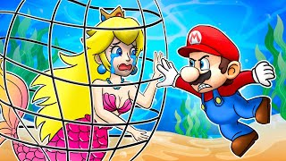 Mario Rescue The Mermaid Princess Peach🧜‍♀️ | Funny Animation | The Super Mario Bros. Movie