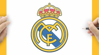 HOW TO DRAW THE REAL MADRID LOGO | EASY DRWAWING