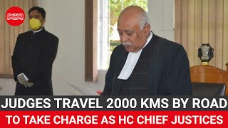 Lockdown: Judges travel 2000 kms by road to assume charge as HC chief justices