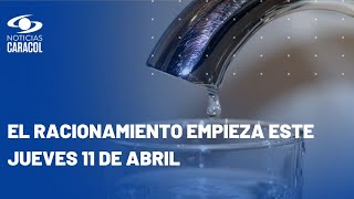 Así funcionará el racionamiento de agua en Bogotá: 24 horas por cada zona