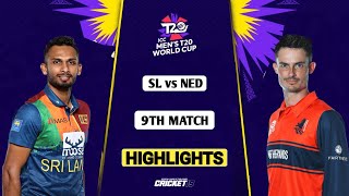 SL vs NED 9th T20 World Cup Highlights 2022 | SL vs NED 9th T20 Full Match Highlights | Cricket 19