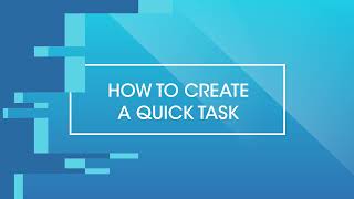 How to create a Quick Task