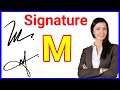 Stunning M signature styles | M letter signature styles