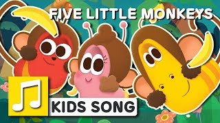 [Nursery Rhyme] FIVE LITTLE MONKEYS - English - Larva KIDS song