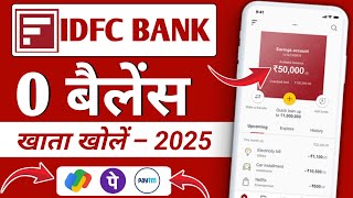 idfc bank account opening online zero balance | idfc bank account open 2025 |