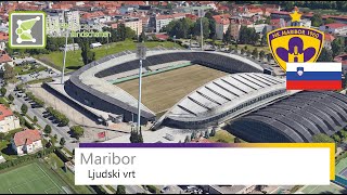 Ljudski vrt | NK Maribor | Google Earth 360° Rotation