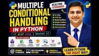 Multiple Conditional Handling in Python | Real-Time Scenarios | Python if elif else