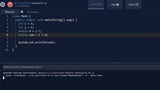 Lesson 3-1: Basic Mathematical Operations (Introductory Java Programming for AP Computer Science A)