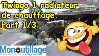 [COMMENT REMPLACER UN RADIATEUR DE CHAUFFAGE TWINGO 1. Part 1/3]