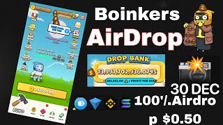 Boinkers Total supply Airdrop Token listing Boinkers Correc.T time Listing that Boinkers New Update