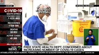 Free State Health department concerned about increasing number of COVID-19 cases