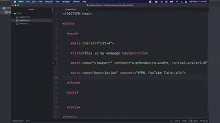 HTML Head and Meta elements