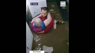 شاب مغربي ينقذ مسنة من فيضانات بلجيكا قبل أن تلفظ أنفاسها