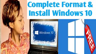 How to Download and Install Windows 10 from USB Flash  - How To Format Your PC-  Step-By-Step| በአማርኛ