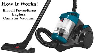 Vacuum Cleaner|Bissell Powerforce Bagless Canister Unboxing|Demo|Review|How To Use