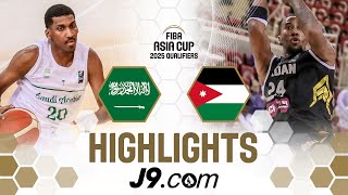 Saudi Arabia 🇸🇦 v Jordan 🇯🇴 | J9 Highlights | FIBA Asia Cup 2025 Qualifiers