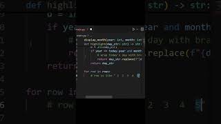 Display Calendar using Python | Python Coding for Beginners #python #coding #shorts #programming