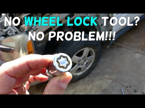 How do you remove a wheel lock without the key?