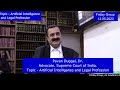 pavan duggal dr. advocate. sc of india. topic artificial intelligence and legal profession