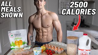 My 2,500 Calorie QUICK FAT LOSS diet  (ALL MEALS SHOWN)