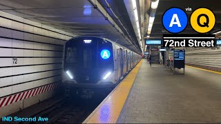 🅩 IND Second Avenue Subway: (A) Trains @ 72nd Street