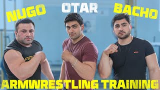 Nugo, Otar & Bacho - Preparation For East VS West & European Armwrestling Championship