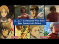 ALL AOT CHARACTERS WHO HAVE BEEN TURNED INTO TITANS { SEASON 4}[SPOILER]