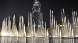 dubai burj Khalifa fountain show !! dancing fountain !! dubai mall