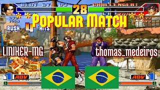 FT10 @kof98: LINIKER-MG (BR) vs thomas_medeiros (BR) [King of Fighters 98 Fightcade] Sep 24