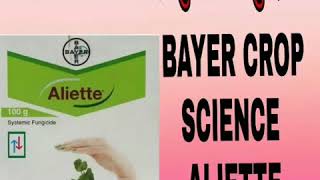 Aliette fungicide bayer crop science informations एलियट फफूंद नाशक की मुख्य जानकारियां